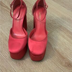 Madden Girl Bold pink Platform Shoes